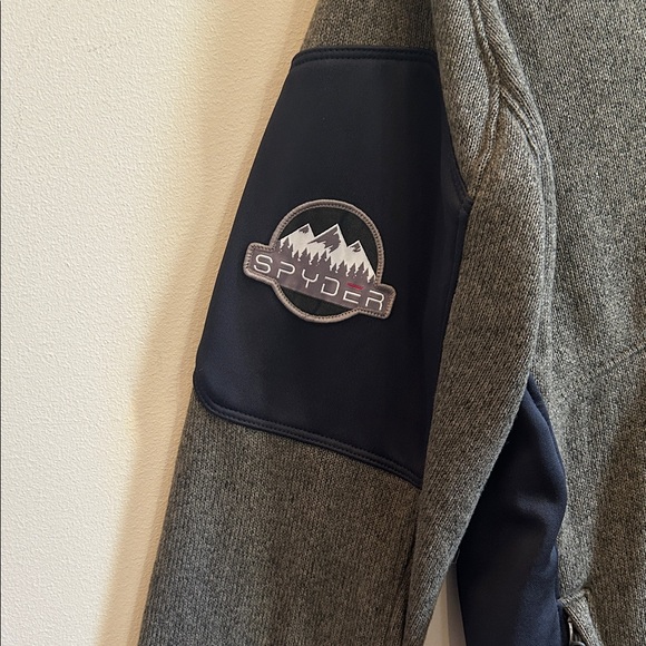 Spyder Men's Charcoal and Black Performance Jacket - Picture 3 of 6